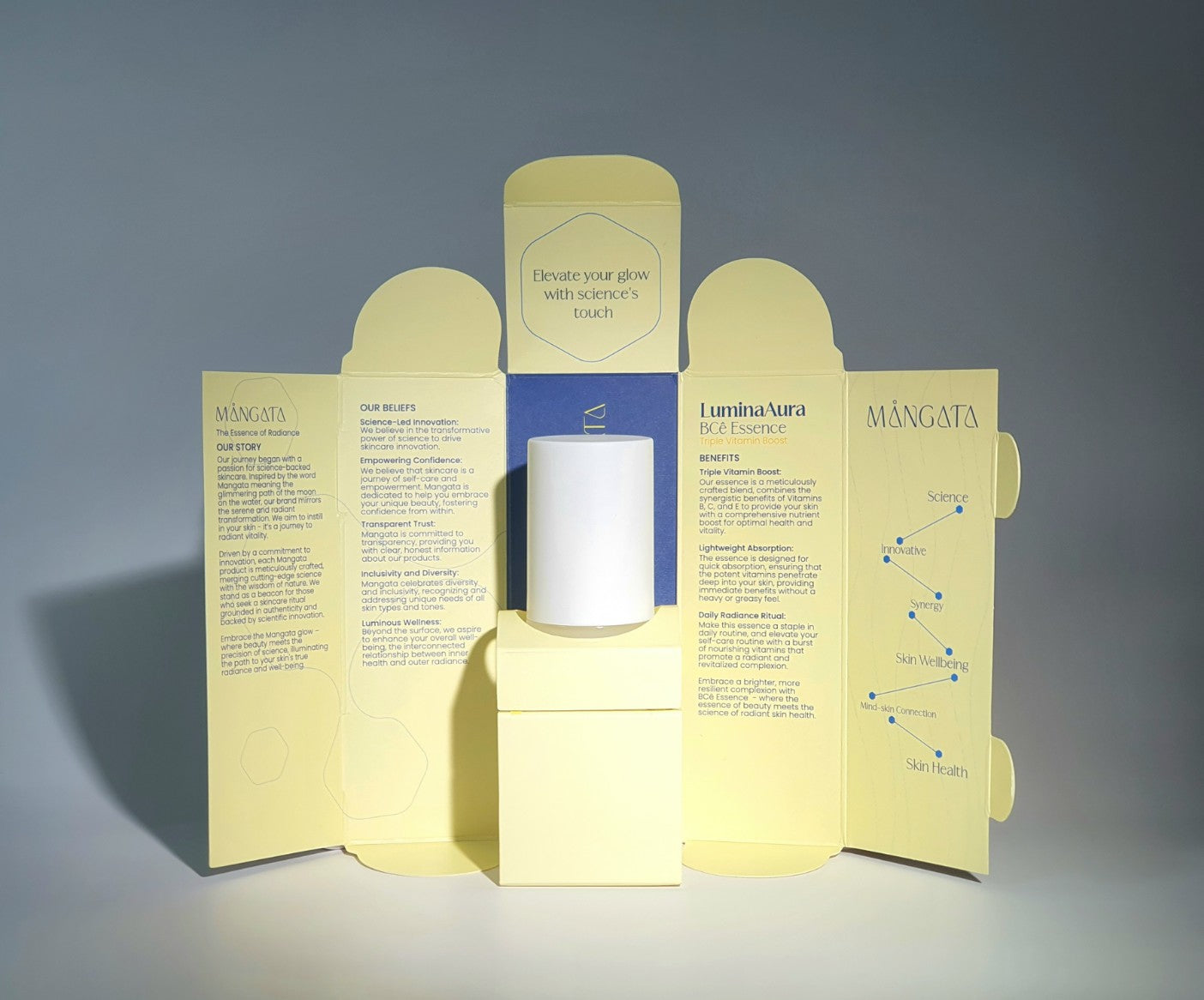 Opened skincare box showing product details and direction.